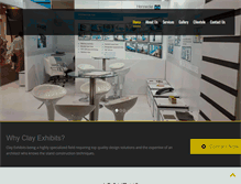 Tablet Screenshot of clayexhibits.com